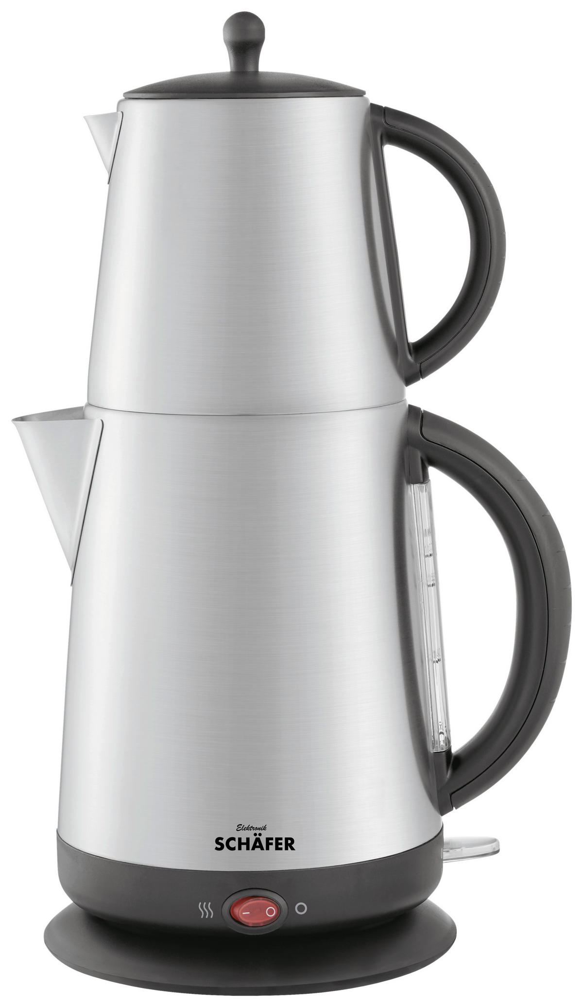 SCHÄFER Teekocher 74173 silber Edelstahl B/H/T: ca. 17x38x23 cm ca. 1,7 l Teekocher 74173 - silber (17,00/38,00/23,00cm) - SCHÄFER