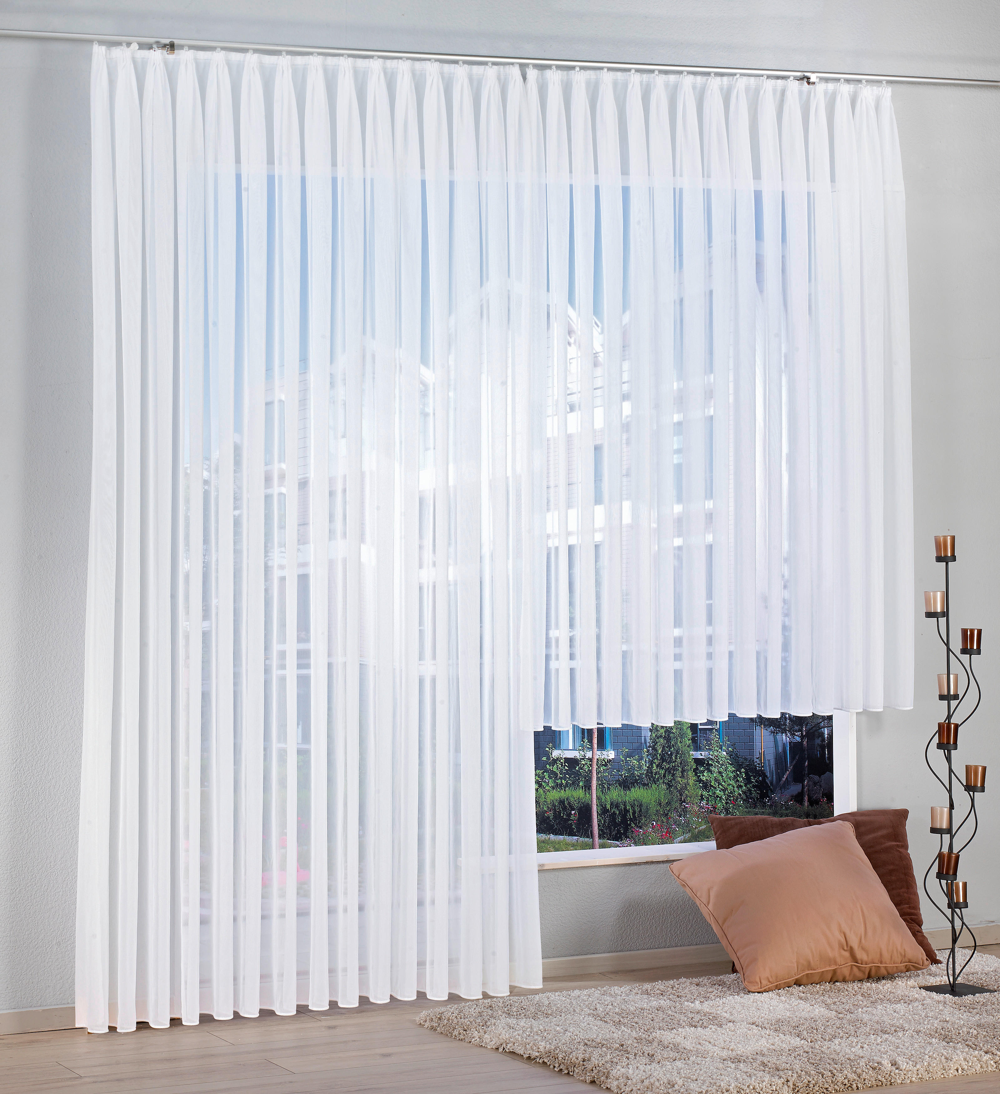 Fertigstore Yana weiß B/L: ca. 300x245 cm Yana - weiß (300,00/245,00cm) - POCOline