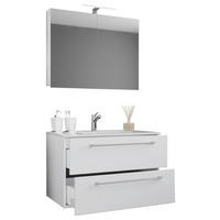 Waschplatz 3tlg-Badinos weiß B/H/T: ca. 60x50x46 cm 3tlg-Badinos - weiß (60,00/50,00/46,00cm) - VCM Möbel