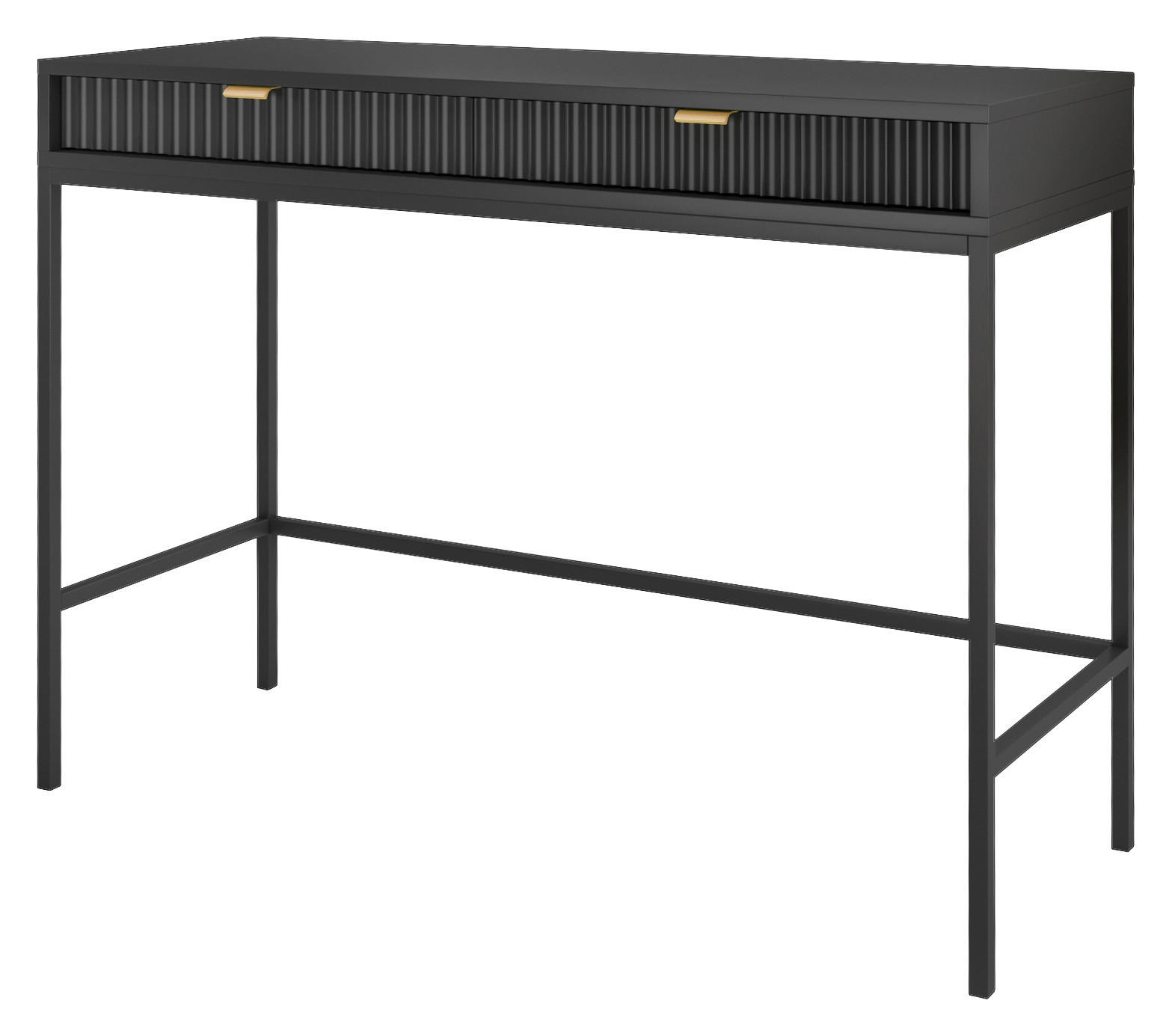 Schminktisch SCHMINKTISCH AURA AU05 schwarz gold Optik B/H/T: ca. 140x78x50 cm SCHMINKTISCH AURA AU05 - gold/schwarz (140,00/78,00/50,00cm) - WIPMEB