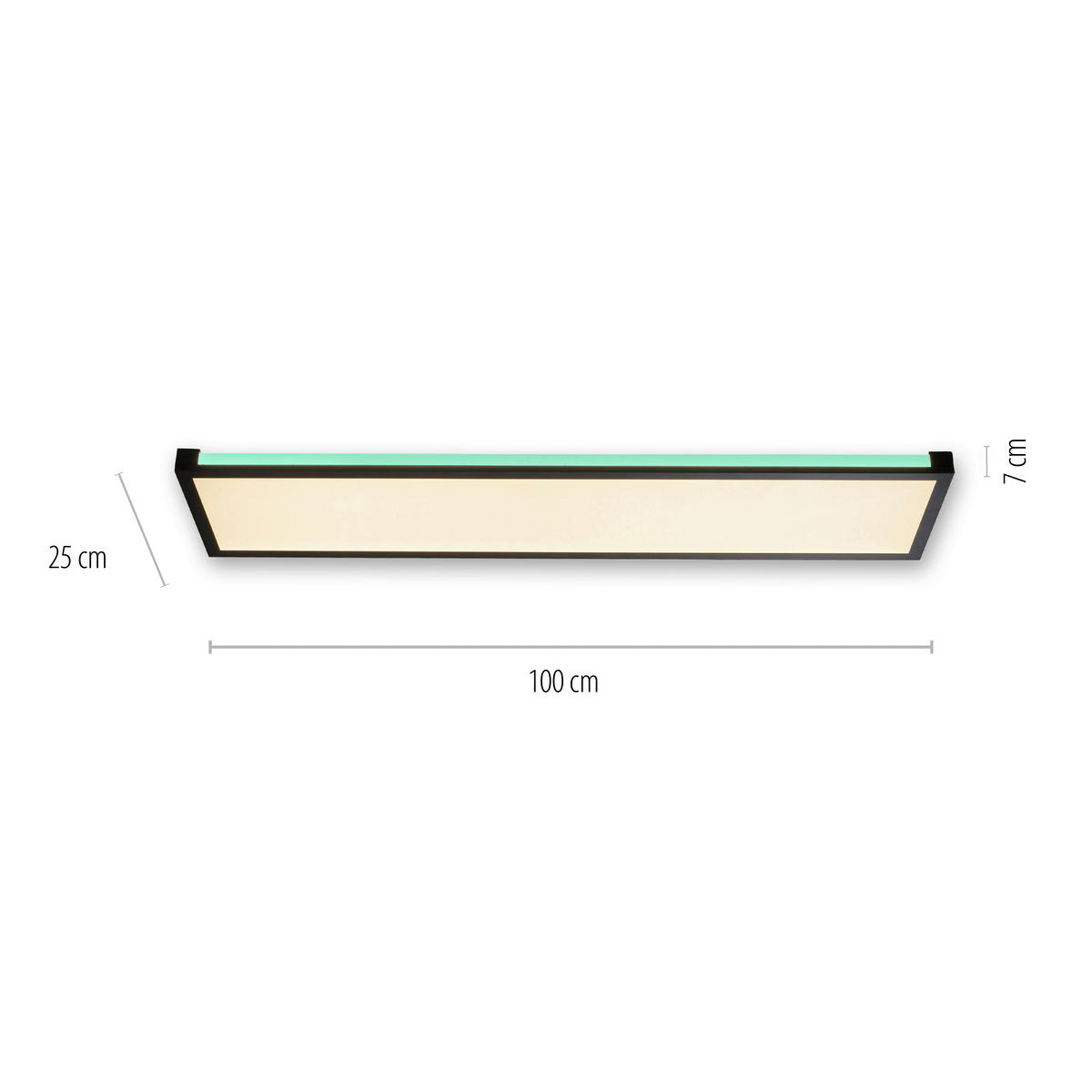 Just Light LED-Deckenleuchte MARIO 11622-18 schwarz weiß Kunststoff Metall B/H/T: ca. 25x7,1x100 cm 2 Brennstellen MARIO - weiß/schwarz (25,00/7,10/100,00cm) - Just Light
