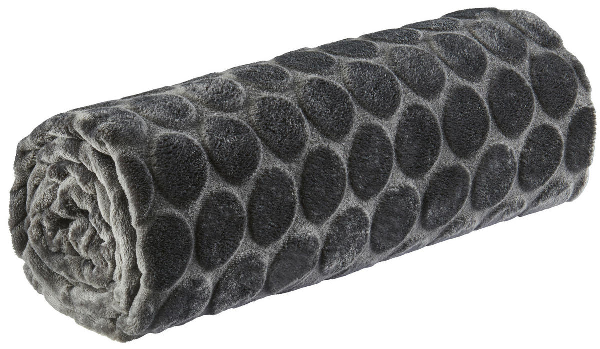 Flanelldecke Flanelldecke_Bubble 140x180cm anthr - anthrazit (140,00/180,00cm)