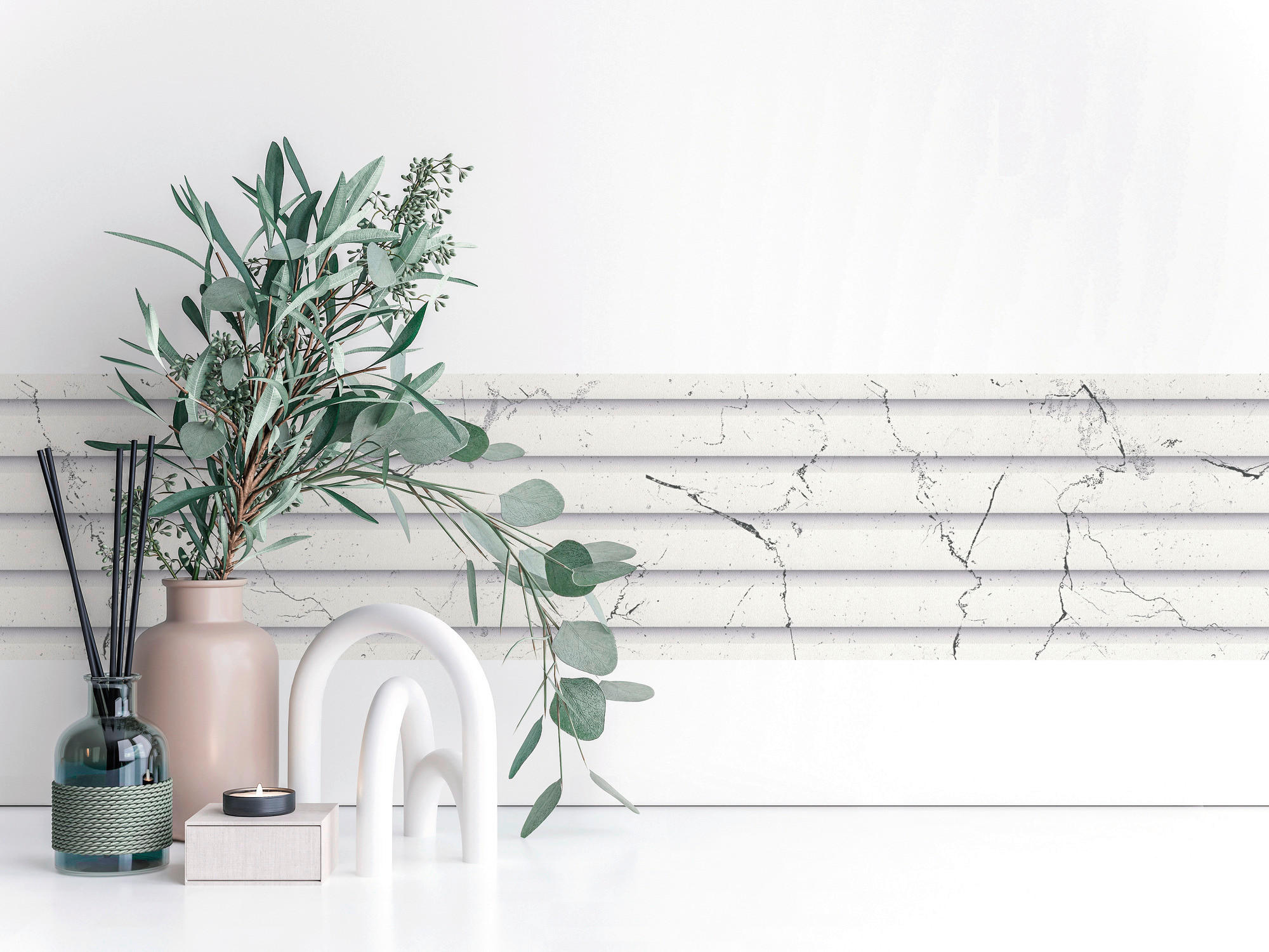 Thumbnail - A.S.Creation Bordüre grau weiß schwarz B/H/D: ca. 17x500x6,8 cm