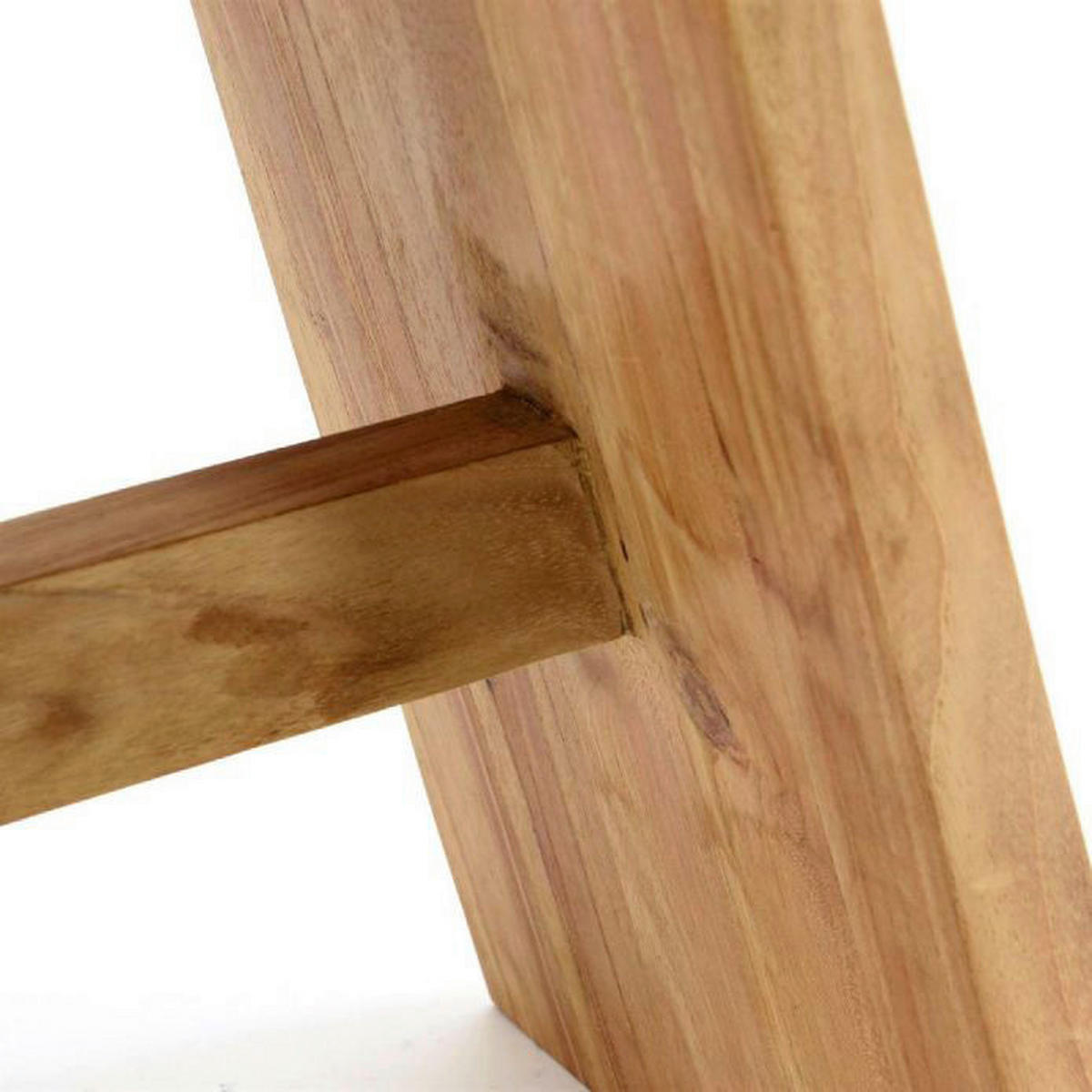 VCM Hocker H braun Teakholz B/H/T: ca. 45x47x29 cm H - braun (45,00/47,00/29,00cm) - VCM