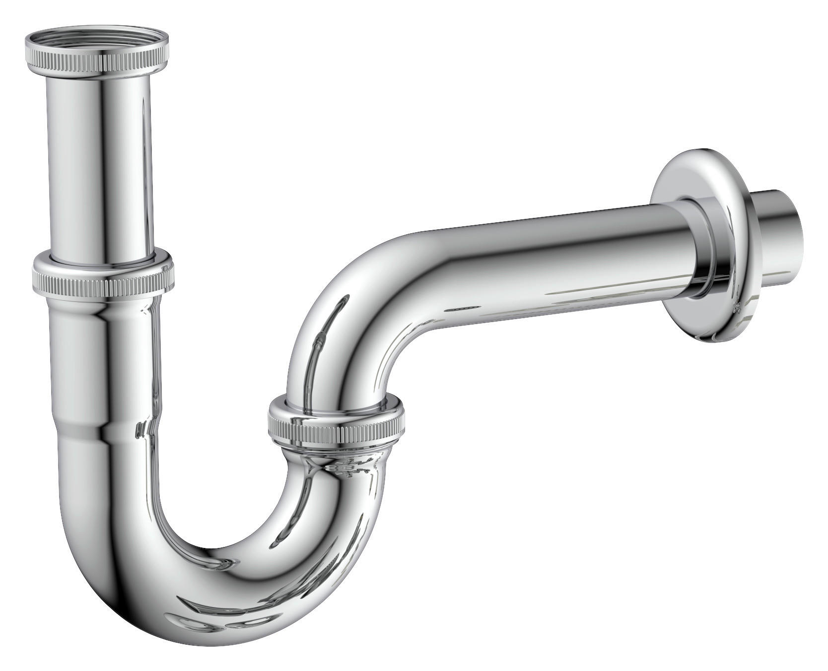 Siphon Chrom EISL - Chrom (6,50/19,50/25,00cm) - Kirchhoff