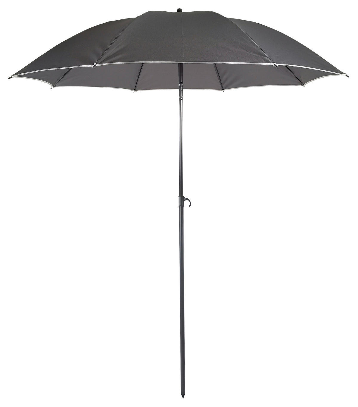 VCM Balkon-Sonnenschirm anthrazit Stahl H/D: ca. 280x180 cm Balkon-Sonnenschirm - anthrazit (180,00/280,00cm) - VCM