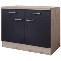 Unterschrank Elva anthrazit B/H/T: ca. 100x86x60 cm Elva - Eiche/anthrazit (100,00/86,00/60,00cm) - Flex-Well