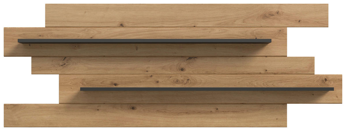 Wandboard Canu basaltgrau Nachbildung Artisan Oak Nachbildung B/H/T: ca. 67x184x19 cm Canu - basaltgrau (67,00/184,00/19,00cm) - xonox.home