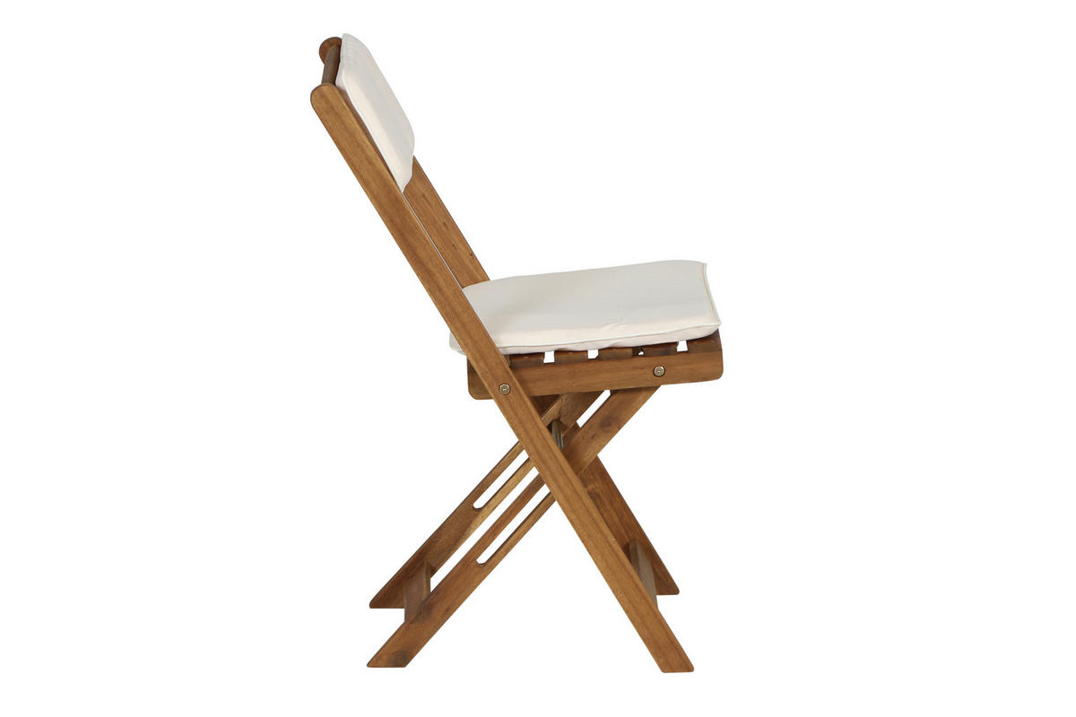 Gardamo Gartenmöbelauflage ALMERIA braun Akazie B/H/L: ca. 60x72x60 cm ALMERIA - braun (60,00/60,00/72,00cm) - Gardamo