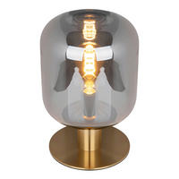 Näve Leuchten Tischleuchte gold Glas Metall B/H/T/D: ca. 20x30x20x20 cm E14 1 Brennstellen ALESSIO - gold (20,00/30,00/20,00cm) - Näve Leuchten