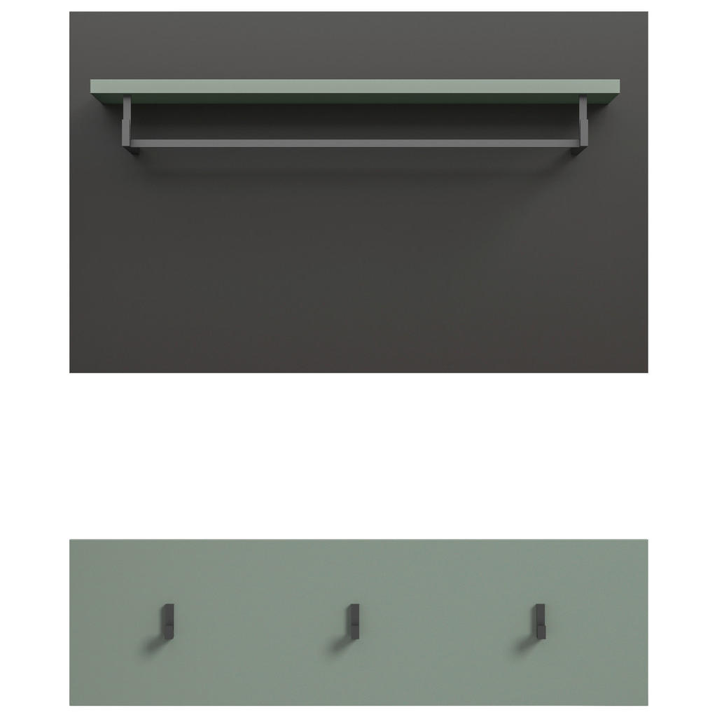 Thumbnail - Paneel Canu grün basaltgrau Nachbildung B/H/T: ca. 73x80x27 cm