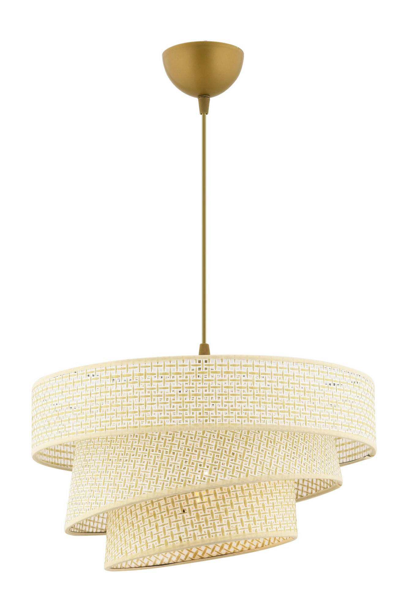 Opviq Pendelleuchte creme Baumwolle Metall B/H/L: ca. 40x72x40 cm E27 1 Brennstellen Couper Hazeran - creme (40,00/40,00/72,00cm) - Opviq