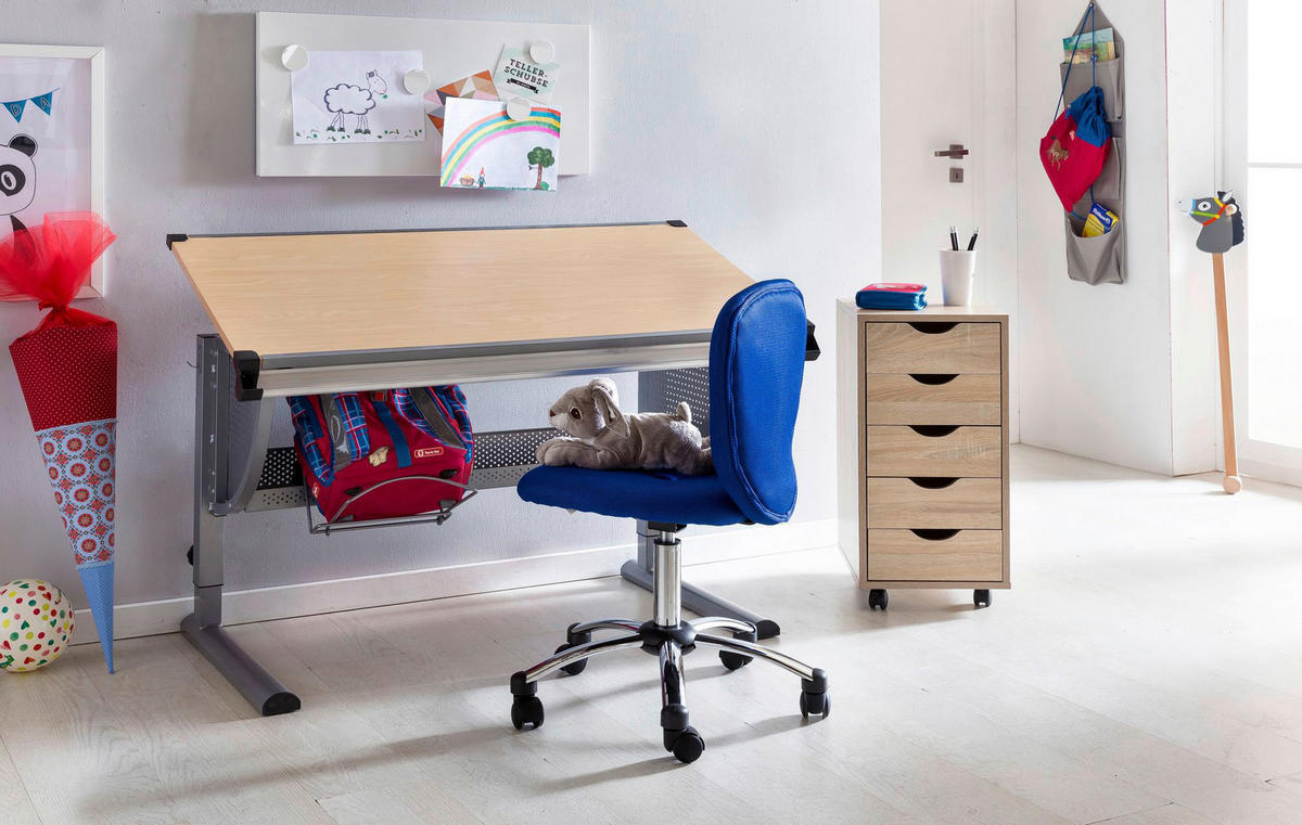 Rollcontainer braun Spanplatte B/H/T: ca. 33x64x38 cm Rollcontainer - braun (33,00/64,00/38,00cm) - Wohnling