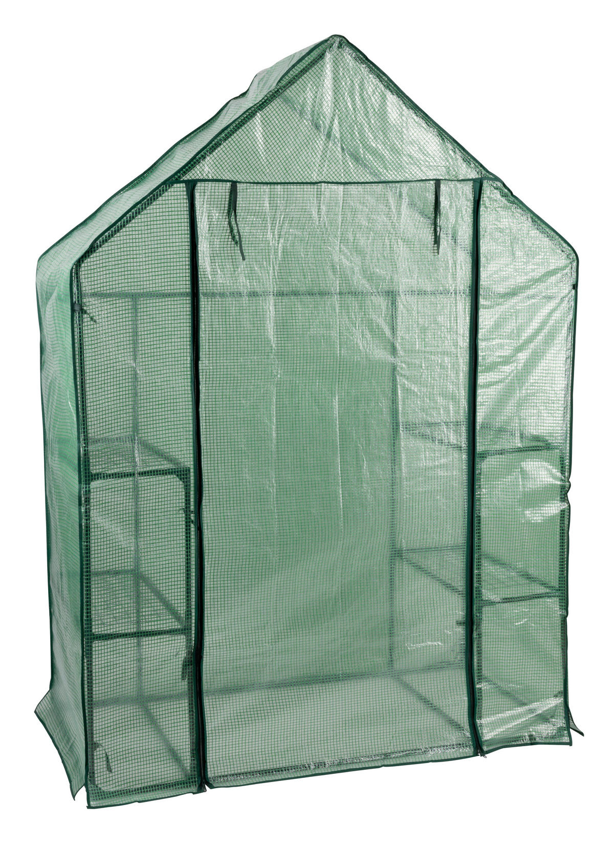 Kinzo Gewächshaus B/H/L: ca. 73x195x143 cm Gewächshaus_begehbar - grün (143,00/73,00/195,00cm) - Kinzo