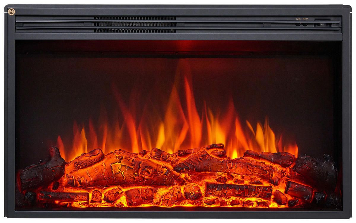 Balderia Elektrischer Kamin Typhon hellbraun MDF Metall B/H/T: ca. 121x88,3x25 cm ca. 2000 W Elekt.-Kamin TyphonEF376A-MT376B-NO - hellbraun (121,00/88,30/25,00cm) - Balderia