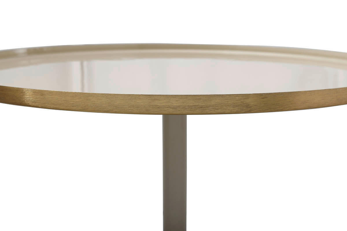 Beistelltisch Art Deco 900 taupe Metall H/D: ca. 52x51 cm Art Deco 900 - taupe (51,00/52,00cm) - 360 Living