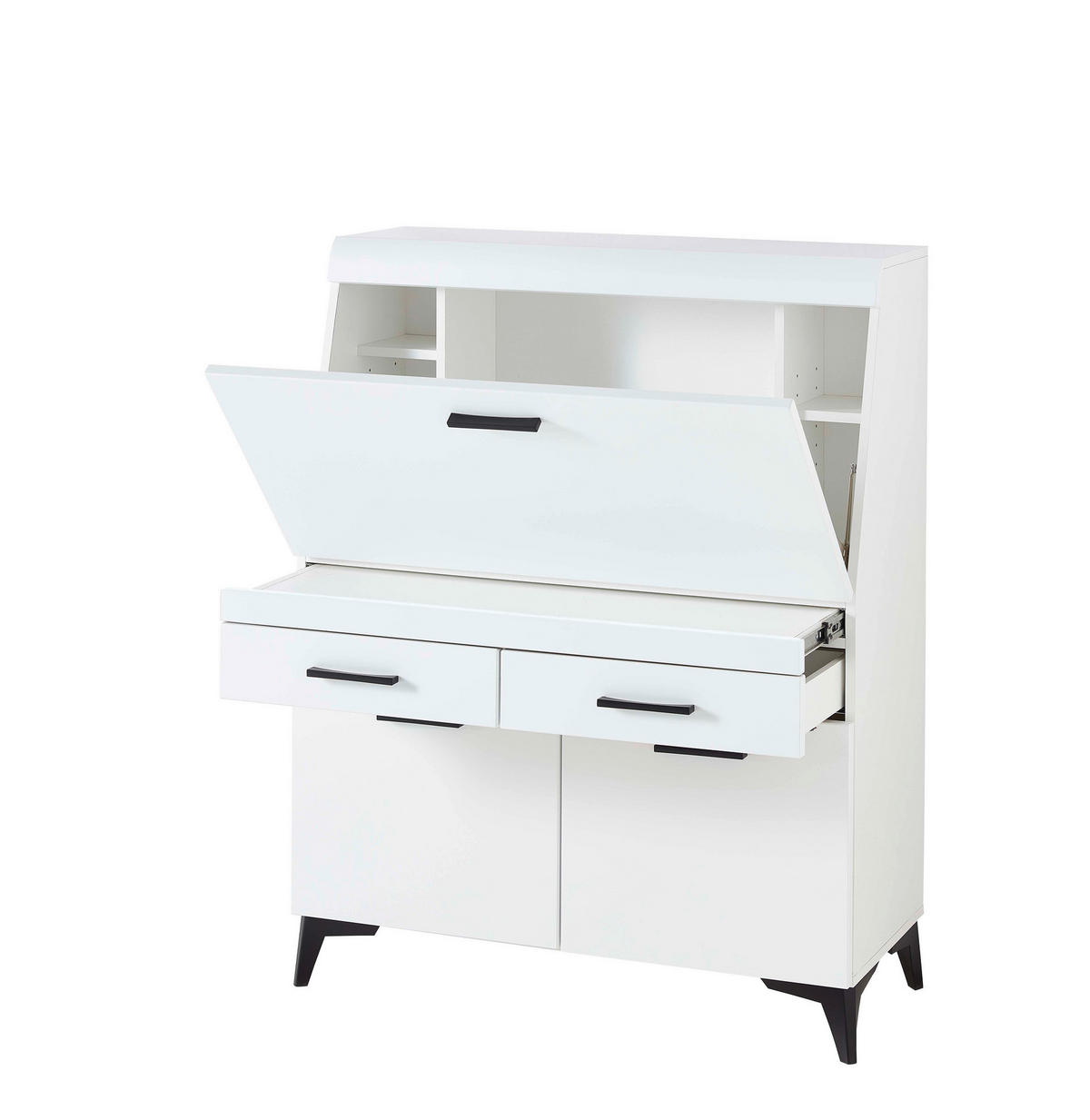 Sekretär Secret weiß matt B/H/T: ca. 98x124x42 cm Secret - weiß (98,00/124,00/42,00cm)