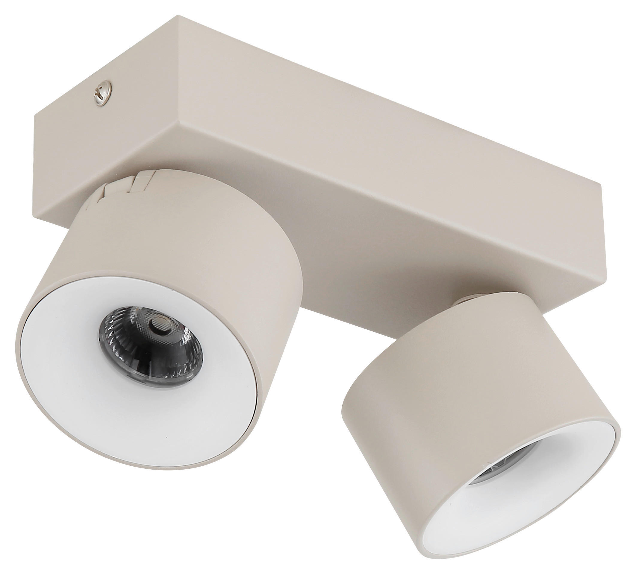 GLOBO LED-Strahler sand Aluminium Kunststoff Metall B/H/L: ca. 8,5x17,5x10,5 cm 2 Brennstellen LED-Strahler-Rae - sand (10,50/8,50/17,50cm) - GLOBO