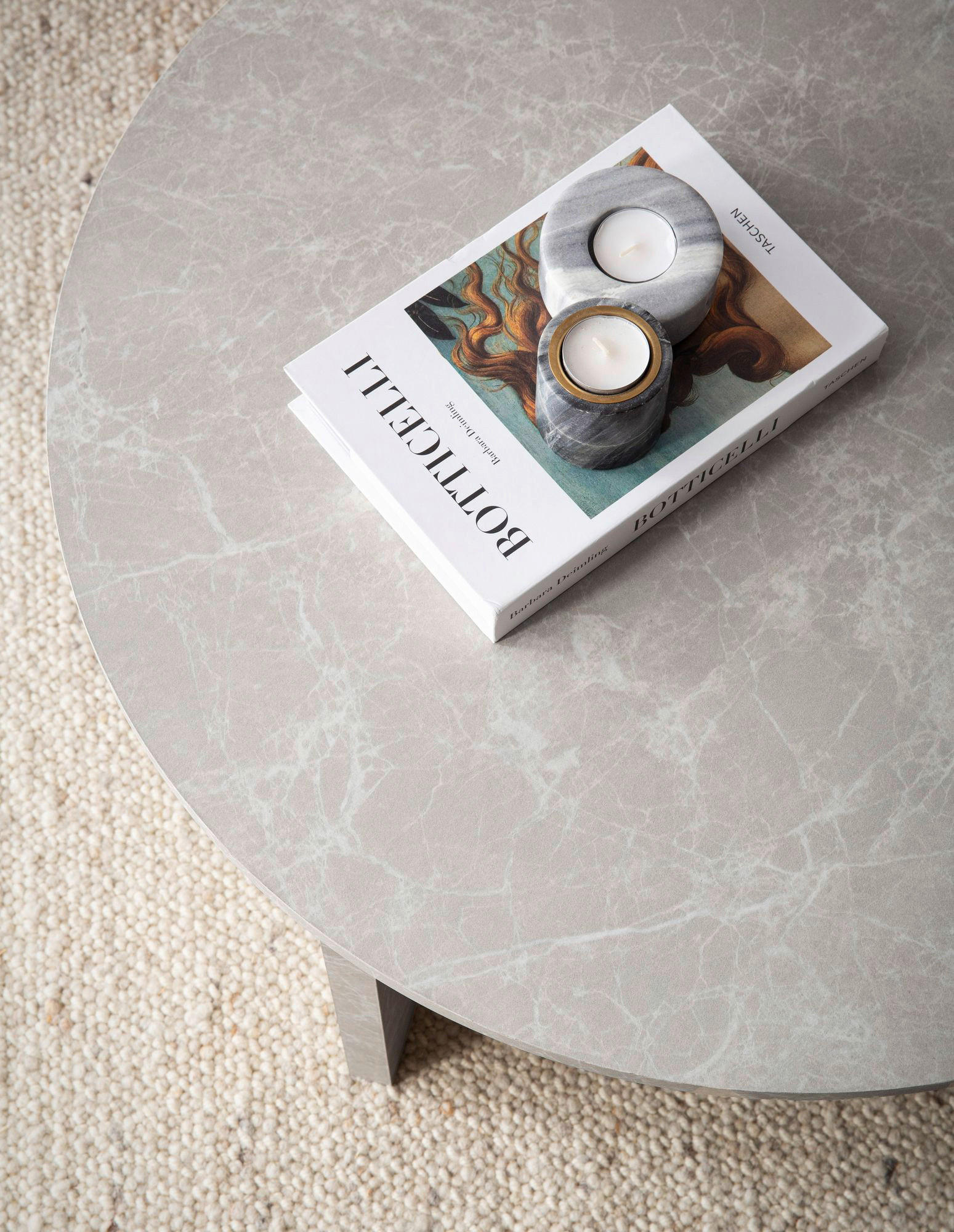 Thumbnail - Wohnling Couchtisch Sandgrau B/H/T: ca. 70x33x70 cm