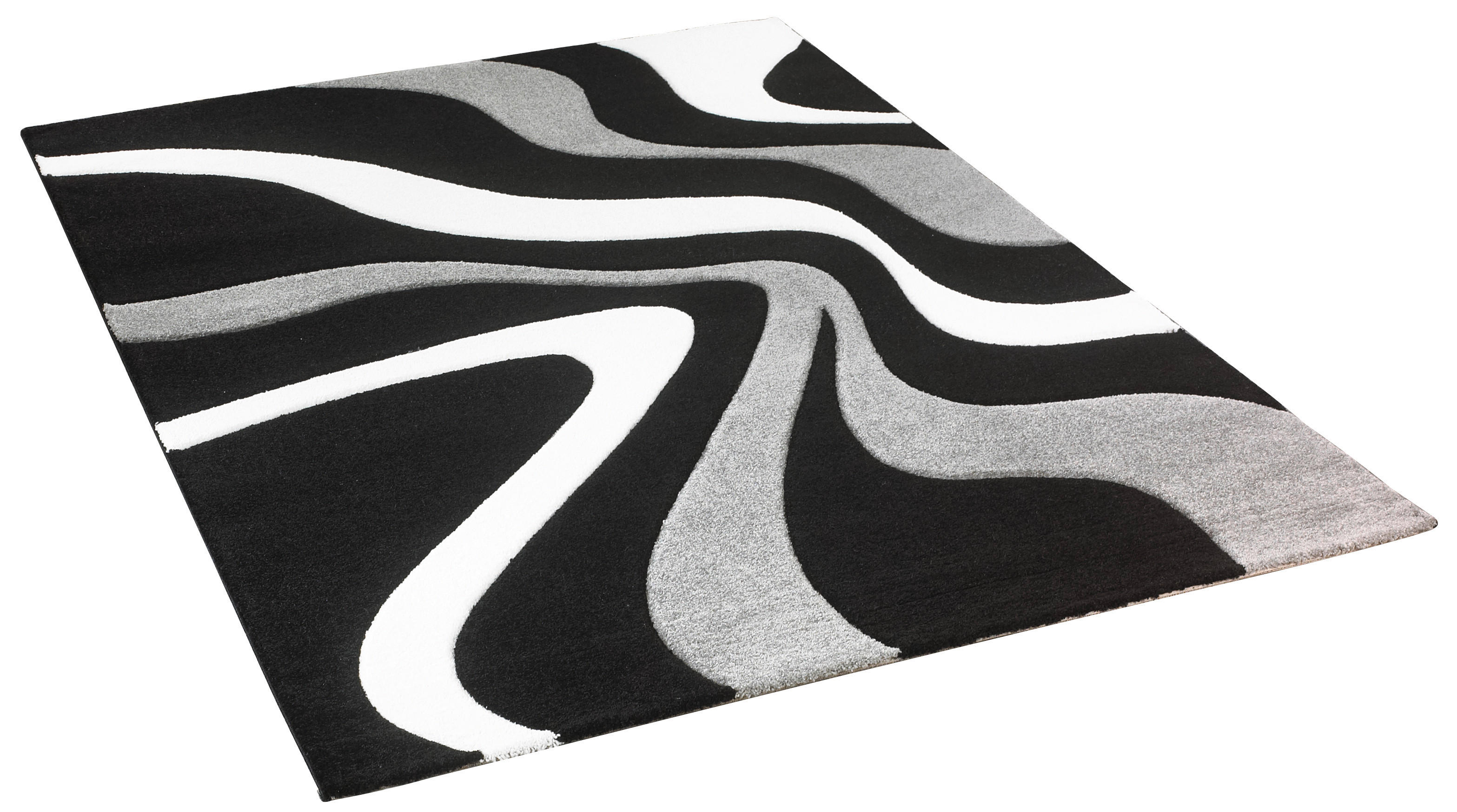 Webteppich Casino schwarz B/L: ca. 160x230 cm Casino - schwarz/grau (160,00/230,00cm)