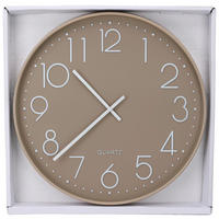 Wanduhr weiß B/H/L: ca. 53x5,4x54 cm Wanduhr - weiß/taupe (54,00/53,00/5,40cm)