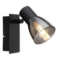 GLOBO Spot schwarz Metall B/H: ca. 7x14 cm E14 1 Brennstellen CLAUDE - schwarz (7,00/14,00cm) - GLOBO