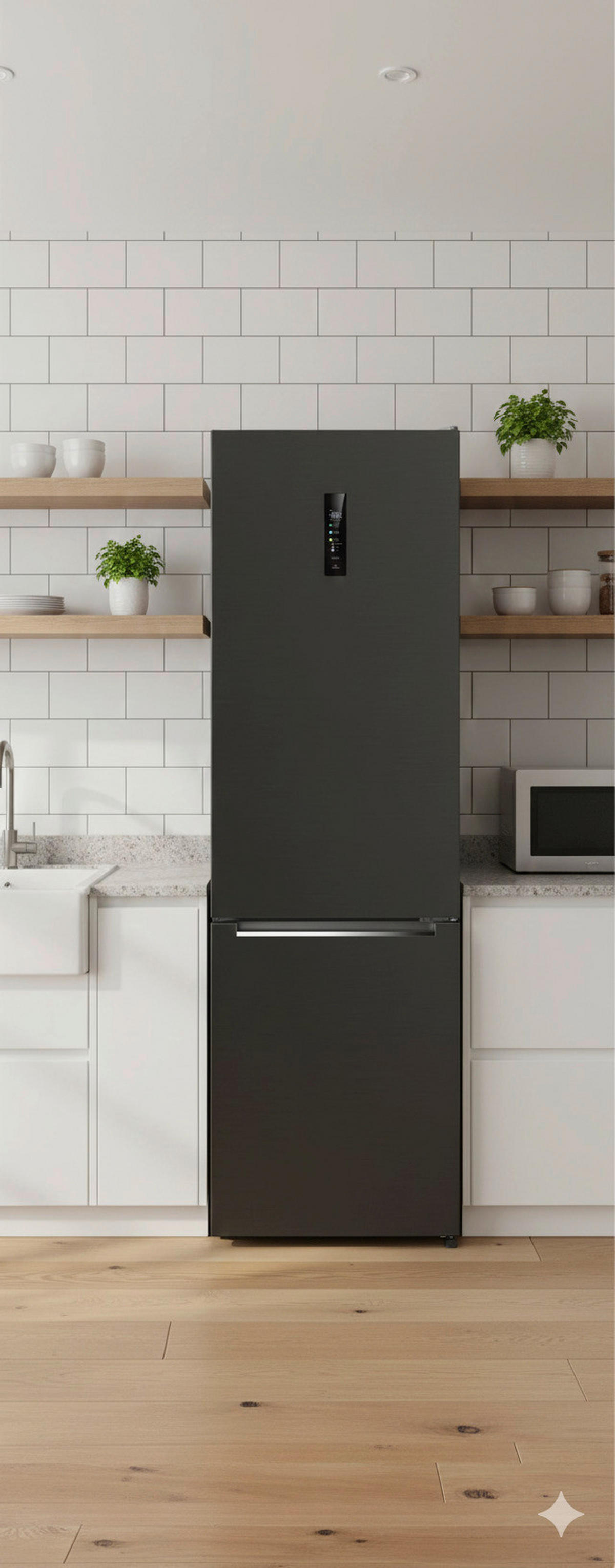 POCOline Kühl-/Gefrierkombination KGK200-405AIXDNF dark Inox B/H/T: ca. 59,5x200x66 cm Kühl-/Gefrierk. KGK200-405ADIXDNF - dark Inox (59,50/200,00/66,00cm) - POCOline