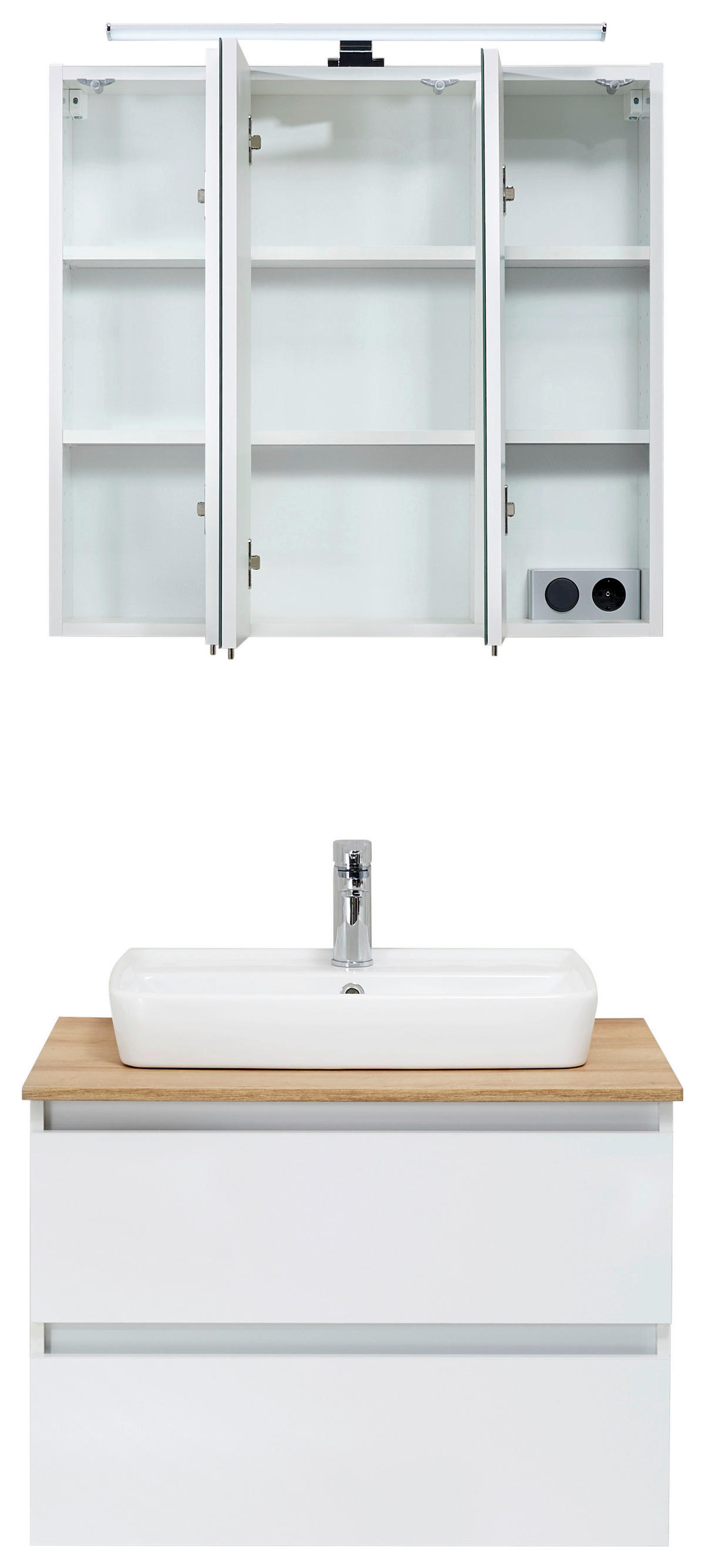 Badezimmer-Set Quickset 360 weiß glanz B/H/T: ca. 78x200x50 cm Quickset 360 - weiß (78,00/200,00/50,00cm) - Pelipal