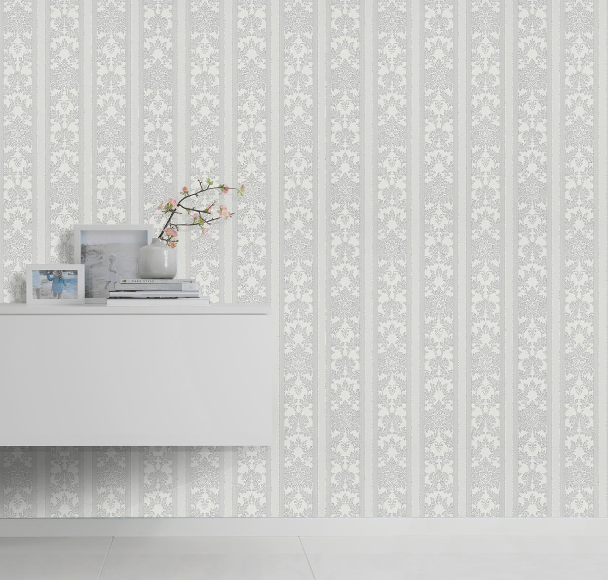 Erismann Vinyltapete Ornament grau B/L: ca. 53x1005 cm Vinyltapete_20030-10 - grau (53,00/1005,00cm) - Erismann