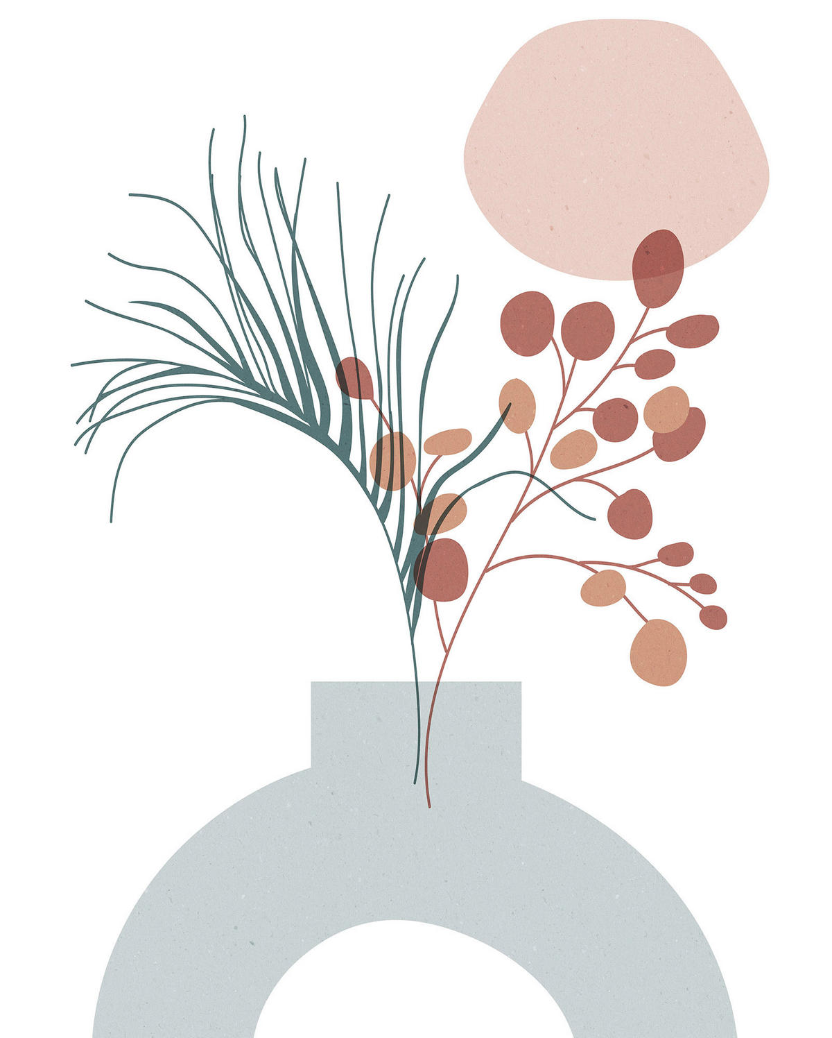 Komar Poster Bohemian Vase Blumen B/L: ca. 40x50 cm Bohemian Vase - (40,00/50,00cm) - Komar