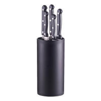 Zeller Messerblock-Set Messerblockset_6tlg. - schwarz (11,00/22,00cm) - Zeller