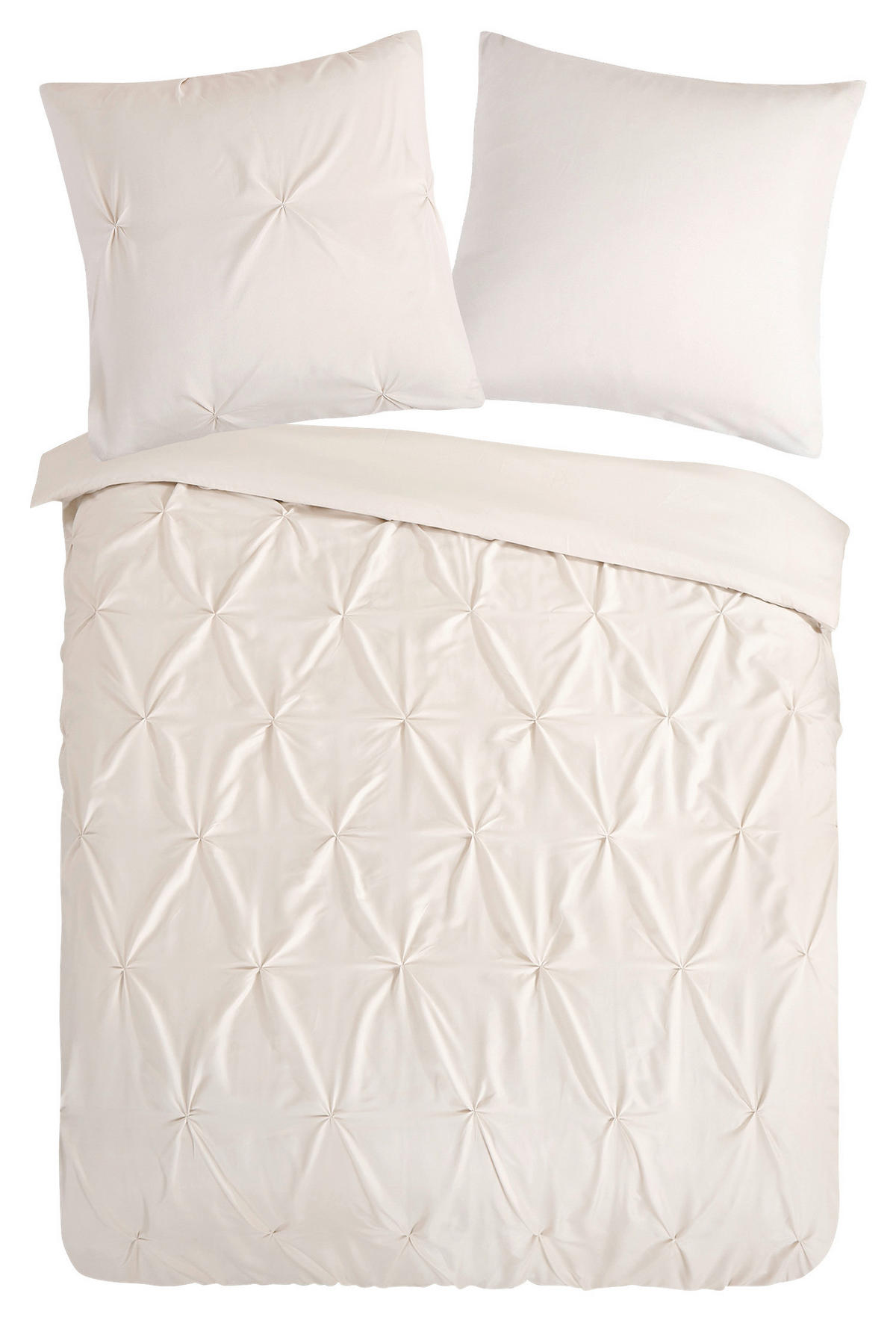 Bettwäsche Elegance sand Polyester B/L: ca. 135x200 cm Elegance - sand (135,00/200,00cm) - Pure