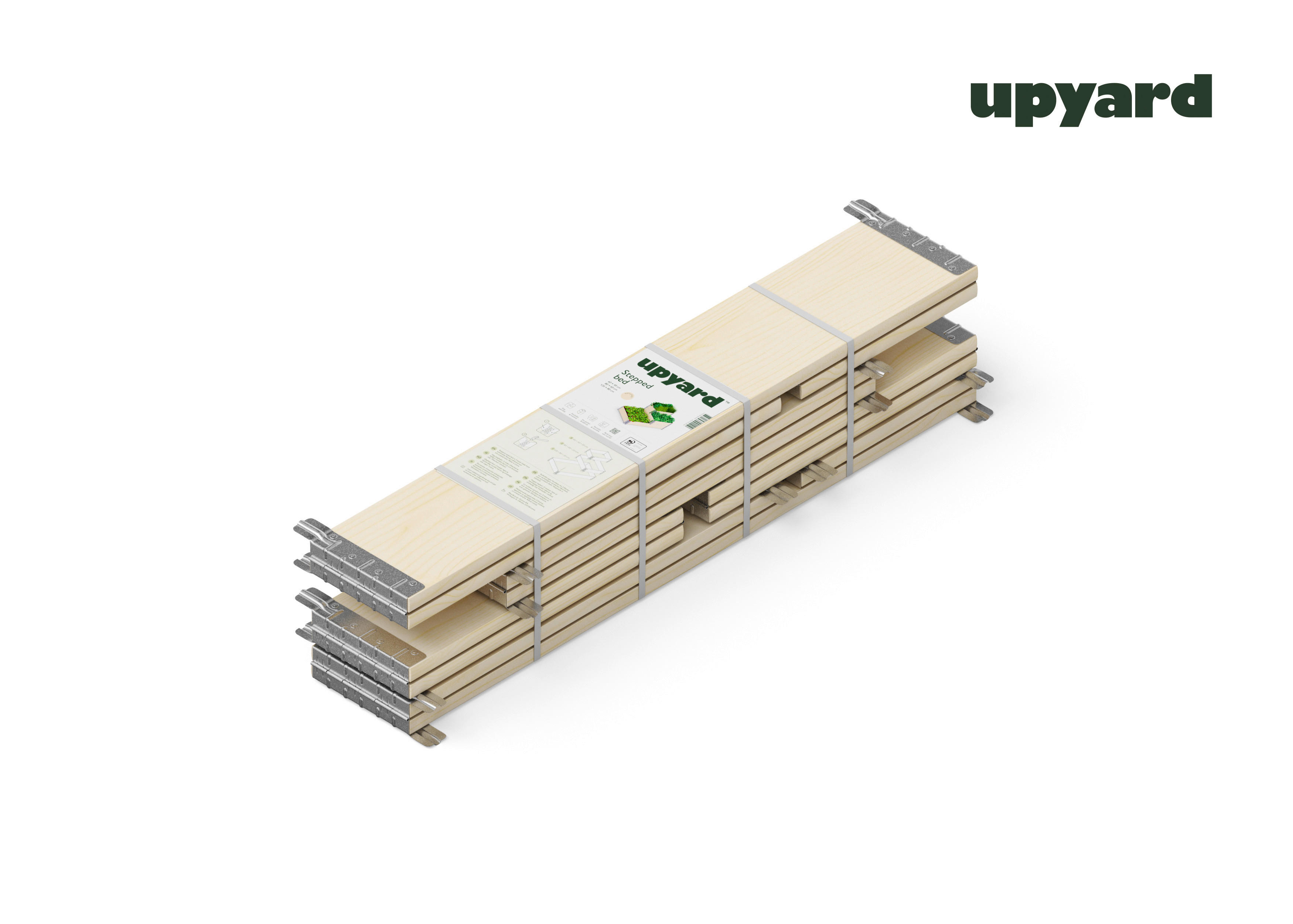 UPYARD Stufenbeet INDUSTRIAL natur Holz B/L: ca. 40x60 cm INDUSTRIAL - natur (40,00/60,00cm) - UPYARD