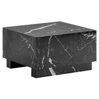 Couchtisch schwarz Marmor Optik B/H/T: ca. 60x35x60 cm Couchtisch - schwarz (60,00/35,00/60,00cm) - Wohnling