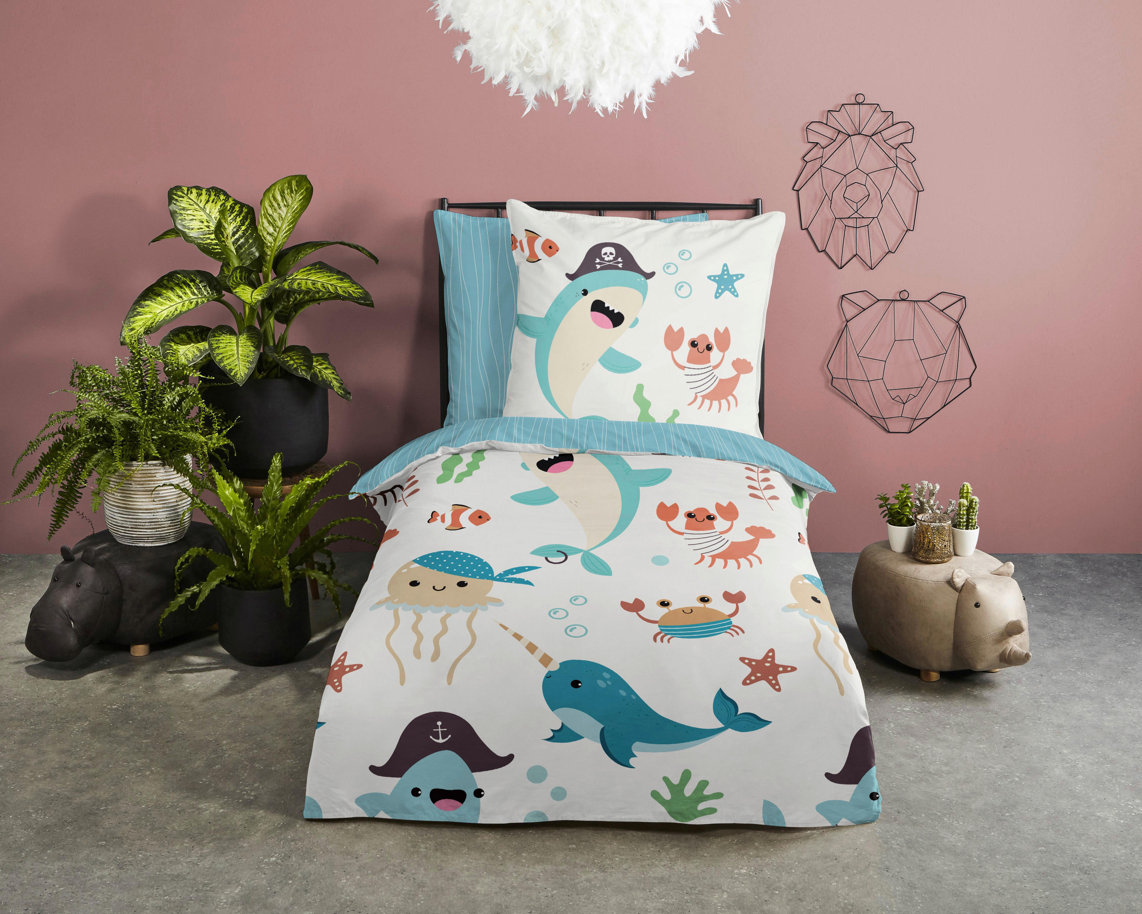 Bettwäsche Seaworld Multi Baumwolle B/L: ca. 135x200 cm Seaworld - Multi (135,00/200,00cm) - Good Morning