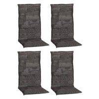 Beo Saumauflage für Hochlehner Boa Vista grau Polyester-Mischgewebe B/H/L: ca. 50x6x118 cm 4er Set Boa Vista - grau (118,00/50,00/6,00cm) - Beo