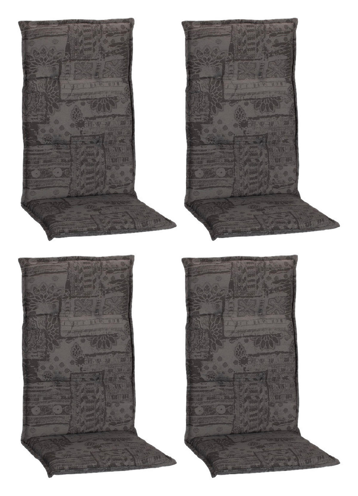 Beo Saumauflage für Hochlehner Boa Vista grau Polyester-Mischgewebe B/H/L: ca. 50x6x118 cm 4er Set Boa Vista - grau (118,00/50,00/6,00cm) - Beo
