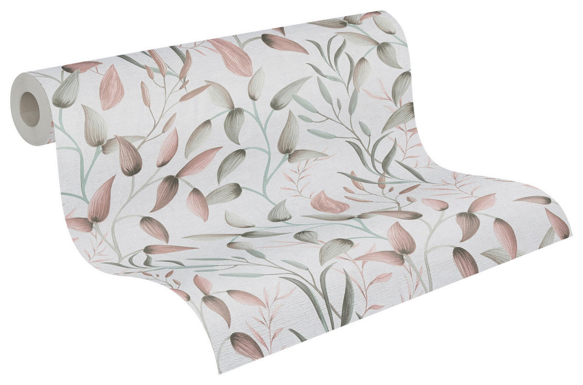 A.S.Creation Vliestapete creme rosa B/H/D: ca. 53x1005x8,2 cm Vliestapete - creme/rosa (8,20/1005,00cm) - A.S.Creation