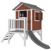 AXI Spielhaus Lodge XL rot B/H/L: ca. 240x189x167 cm Lodge XL - rot/grau (167,00/240,00/189,00cm) - AXI