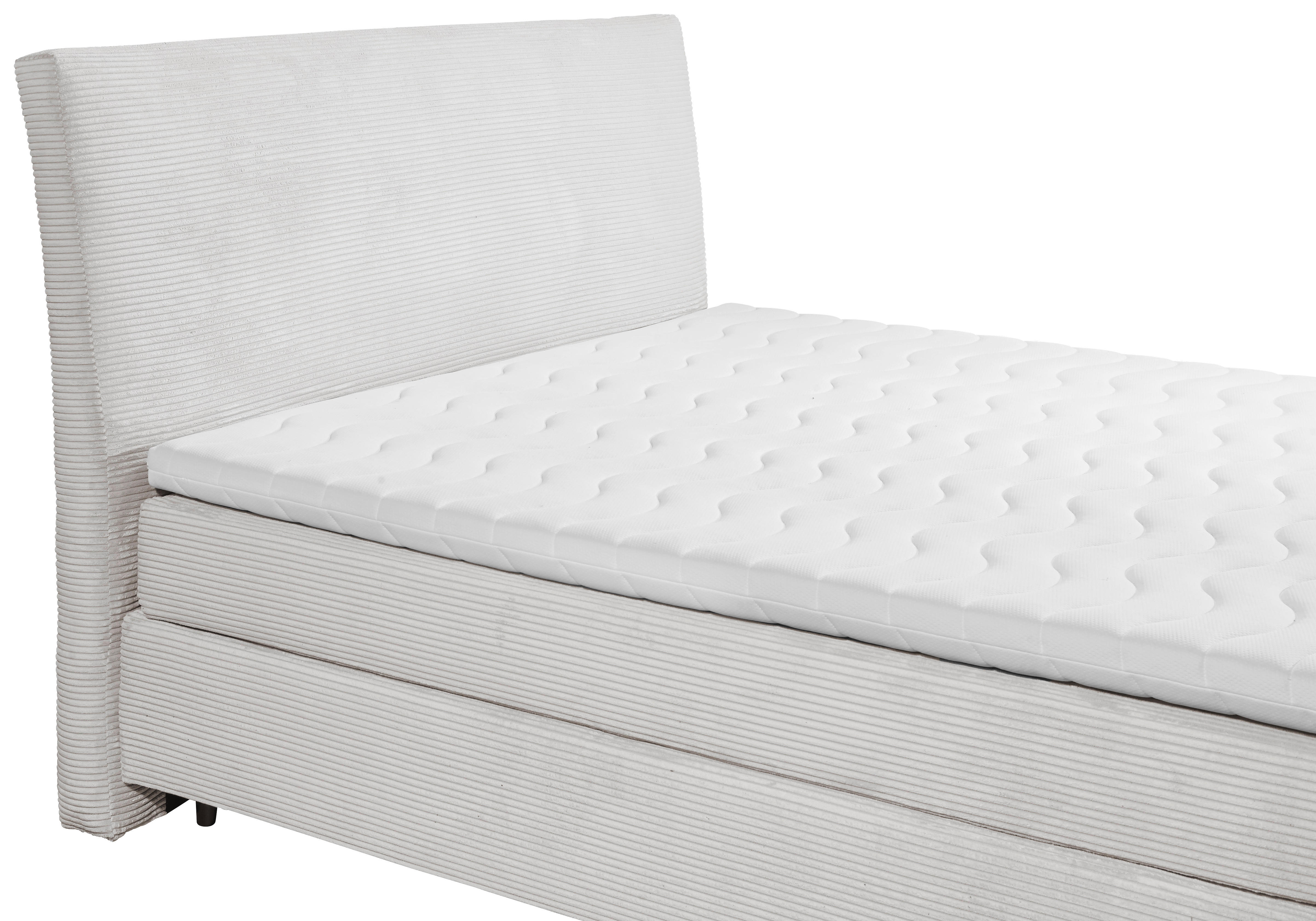 Boxspringbett Marbella Silbergrau Liegefläche B/L: ca. 180x200 cm Marbella - Silbergrau (185,00/126,00/216,00cm)