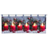 Scheibengardine X-Mas sortiert B/L: ca. 120x45 cm X-Mas - sortiert (120,00/45,00cm)