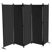 Grasekamp Paravent 5-teilig schwarz Polyester B/H: ca. 268x167 cm 5-teilig - schwarz (268,00/167,00cm) - Grasekamp