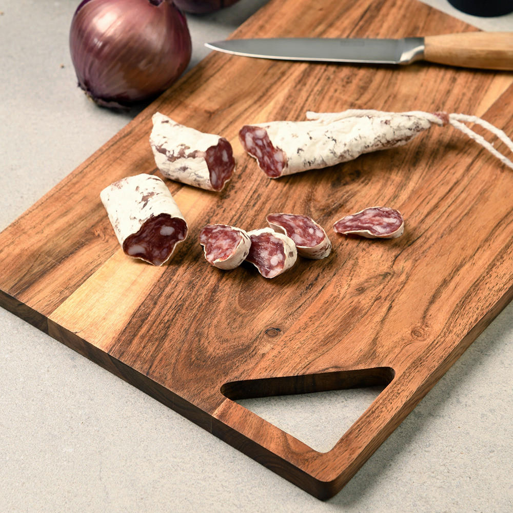 Kesper Schneidbrett braun Akazie B/H/L: ca. 30x1,5x40 cm Schneidebrett - braun (40,00/30,00/1,50cm) - Kesper