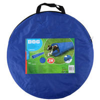 Pet Toys Hundetunnel blau Metall L/D: ca. 200x48 cm Hundetunnel - blau (48,00cm) - Pet Toys