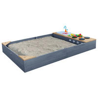 AXI Sandkasten Kelly grau B/H/L: ca. 115x22x180 cm Kelly - braun/grau (180,00/115,00/22,00cm) - AXI