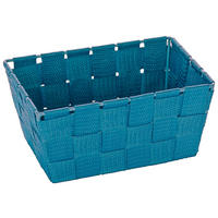Badkorb petrol Kunststoff B/H/L: ca. 19x9x14 cm Badkorb_Adria_Mini_long petrol - petrol (14,00/19,00/9,00cm) - Wenko