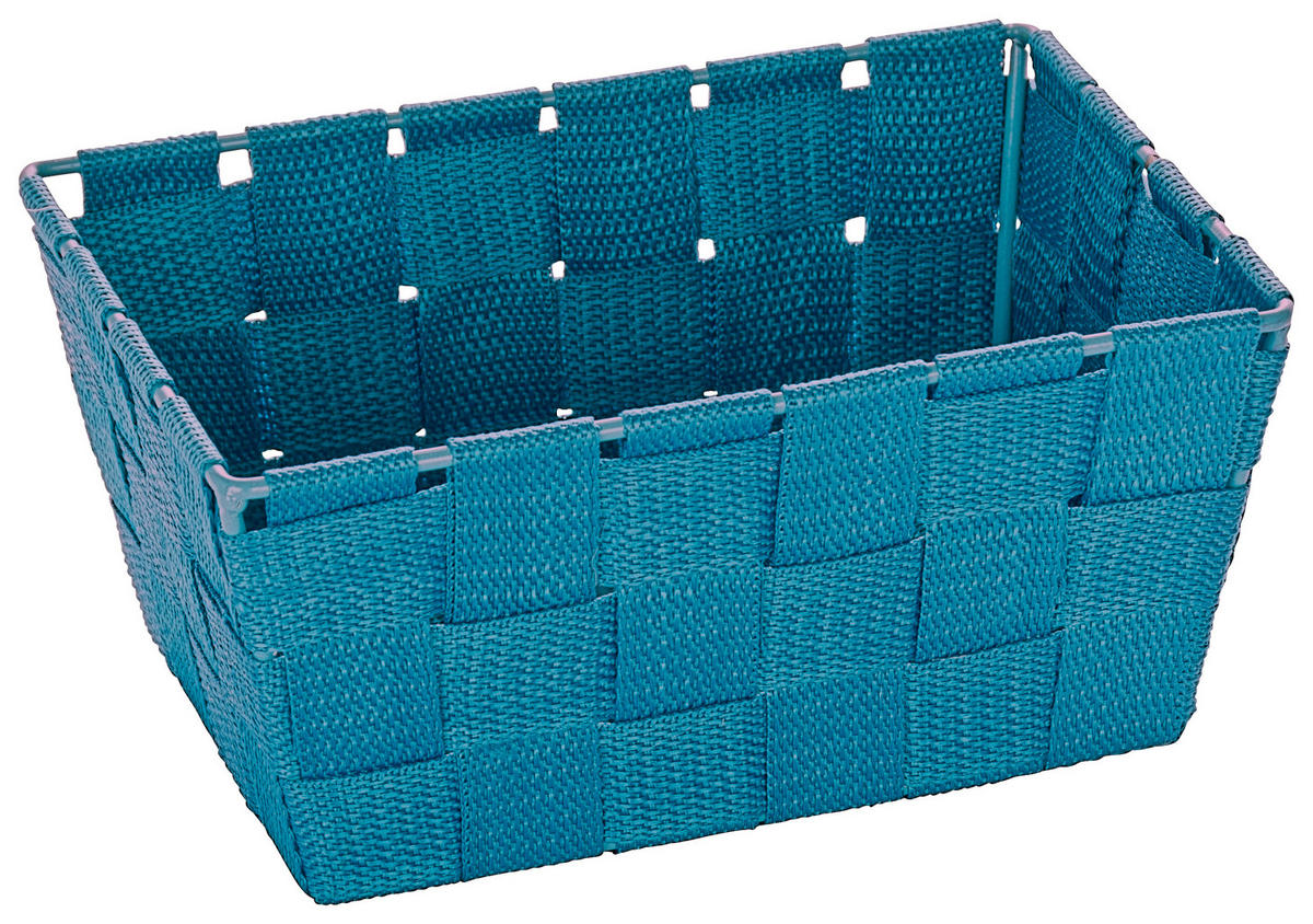 Badkorb petrol Kunststoff B/H/L: ca. 19x9x14 cm Badkorb_Adria_Mini_long petrol - petrol (14,00/19,00/9,00cm) - Wenko