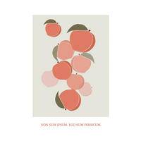 Komar Poster Cultivated Peaches Pflanzen B/L: ca. 30x40 cm Cultivated Peaches - (30,00/40,00cm) - Komar