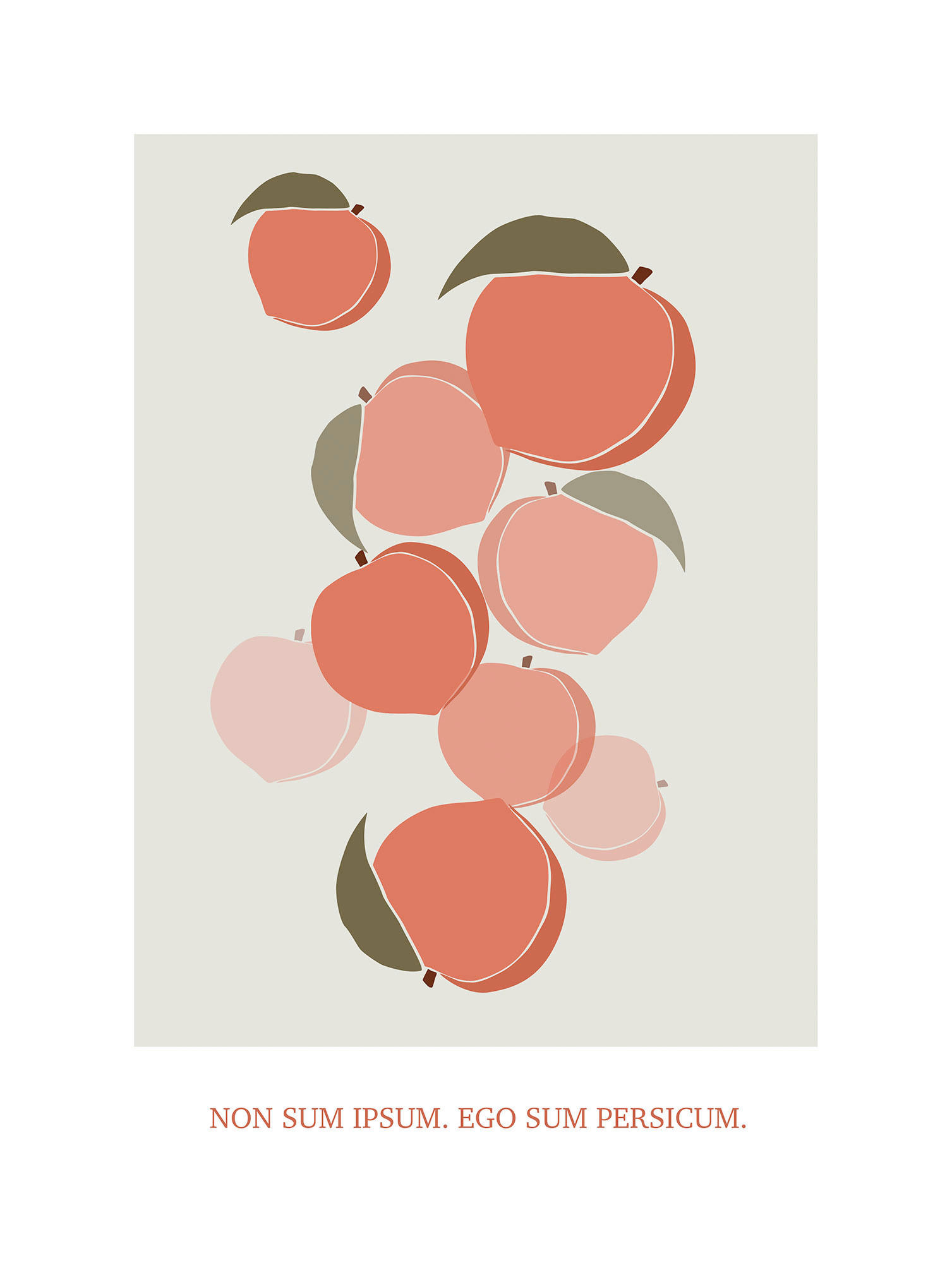 Komar Poster Cultivated Peaches Pflanzen B/L: ca. 30x40 cm