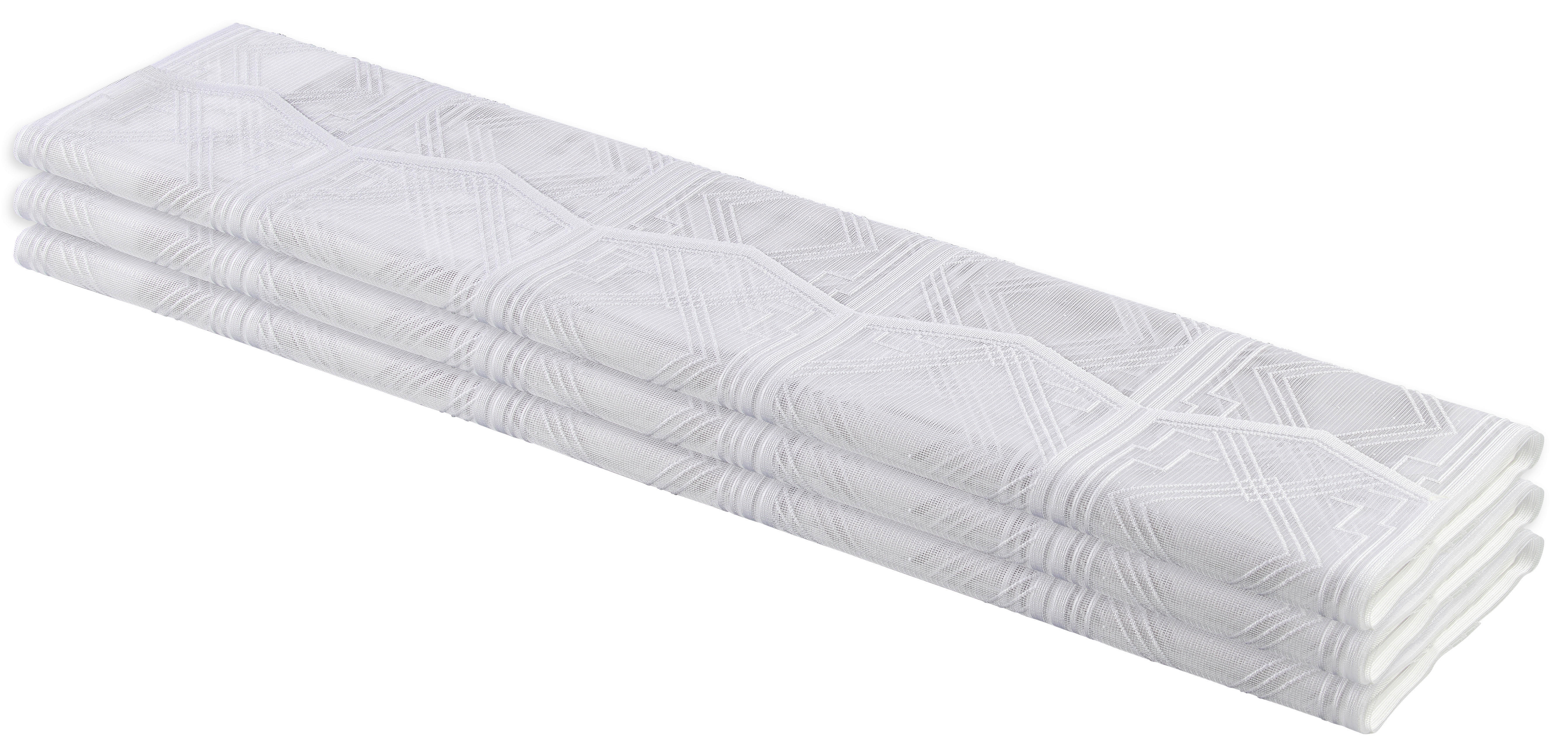 Scheibengardinen-Meterware Ruby weiß H: ca. 60 cm Ruby - weiß (60,00cm)